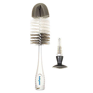 BABYONO Bottle and Nipple Brush, Brown