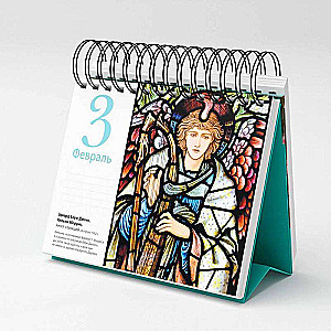 Pre-Raphaelites. Desk Calendar in Case