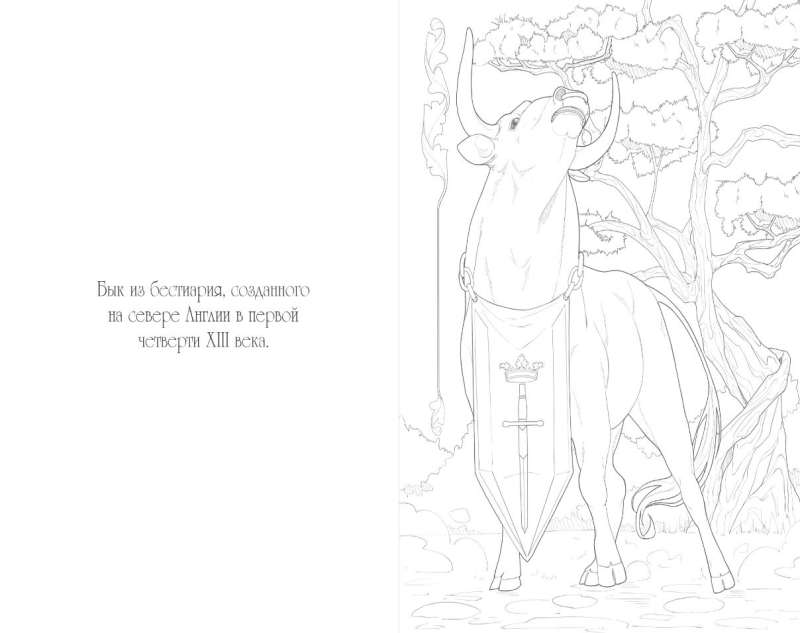 Medieval Bestiary. Coloring Tales and Legends of the Peoples of the World