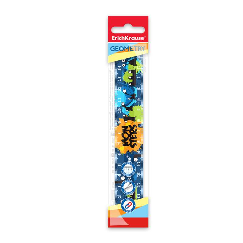 ErichKrause Monsters Ruler, 15cm