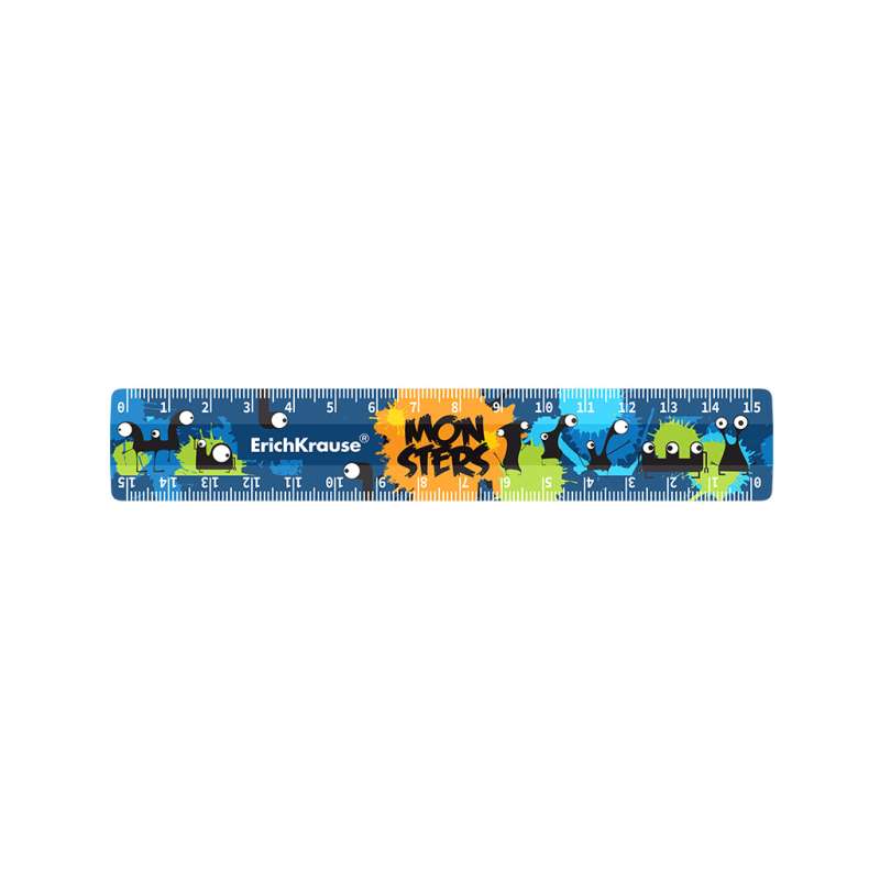 ErichKrause Monsters Ruler, 15cm