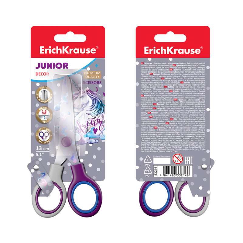 ErichKrause Junior Decor Dream Unicorn Scissors, 13 cm