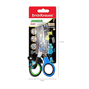 ErichKrause Junior Decor Funny Monsters Scissors, 13 cm