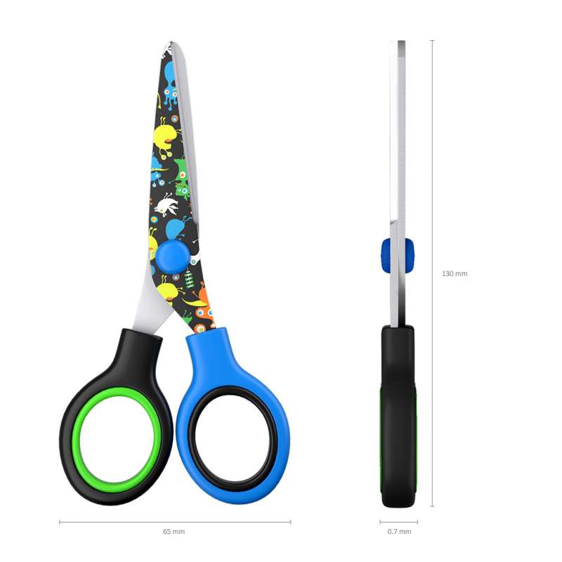 ErichKrause Junior Decor Funny Monsters Scissors, 13 cm