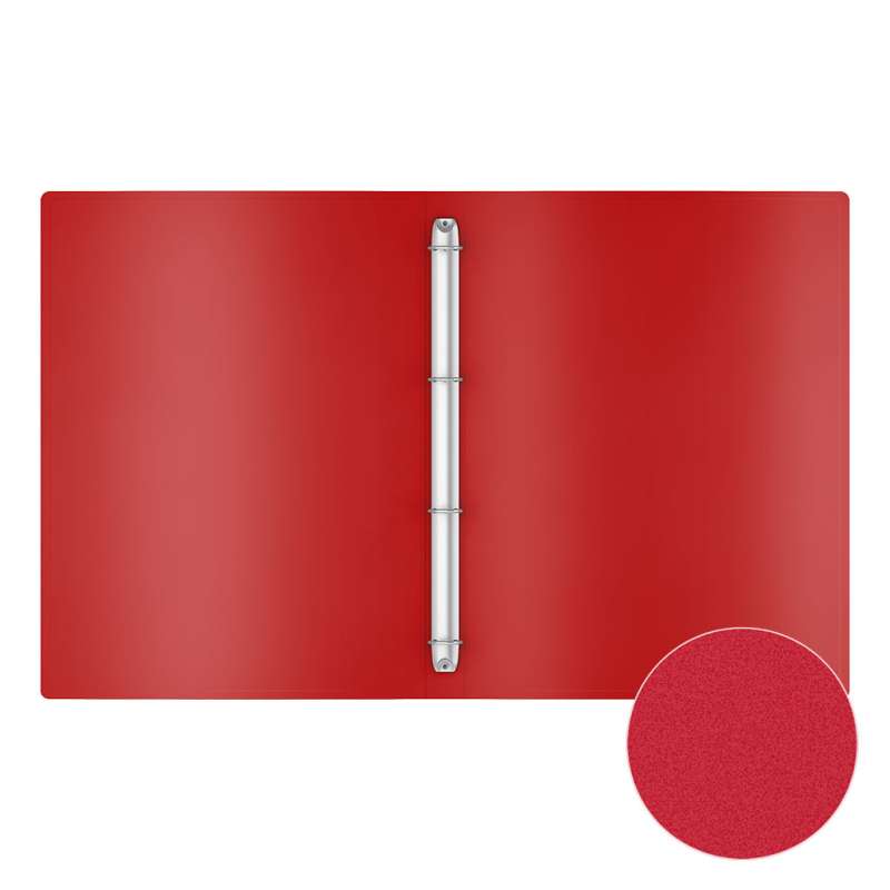 A4 Ring Folder ErichKrause, Matt Classic, 24mm, red