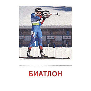 Set of Cards - Winter Sports. 16 Handout Cards with Text