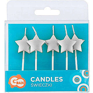 Candle Set - Stars 5pcs.