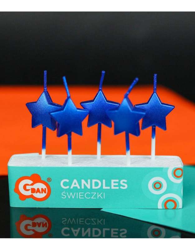 Candle Set - Stars 5pcs