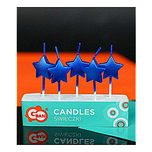 Candle Set - Stars 5pcs