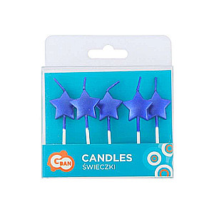 Candle Set - Stars 5pcs