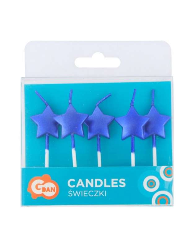 Candle Set - Stars 5pcs