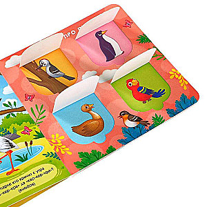 Cardboard Book with Windows. Riddles in the Windows