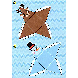 Cut-Out Book New Year's Crafts. Frosty Express