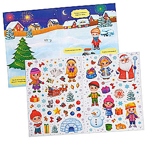 The Book of Reusable Stickers My Cheerful Stickers. Winter Holidays