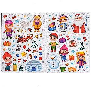 The Book of Reusable Stickers My Cheerful Stickers. Winter Holidays