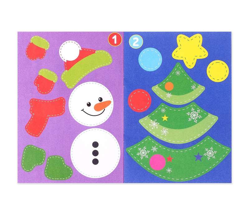 New Year Applications with Coloring, Snowman