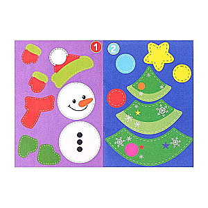 New Year Applications with Coloring, Snowman