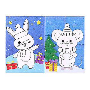 New Year Applications with Coloring, Snowman
