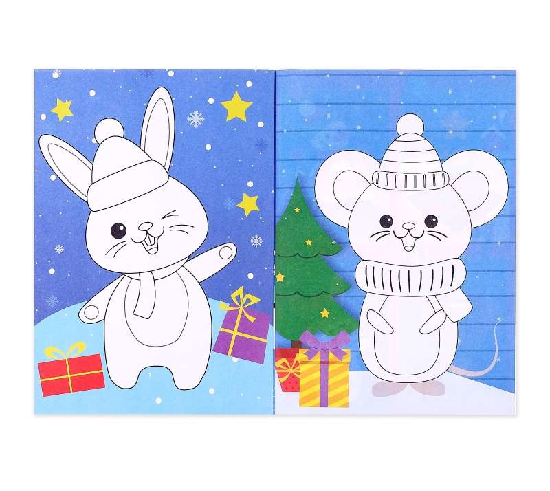 New Year Applications with Coloring, Snowman