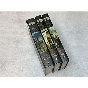A set of three books. The First Tales: The Corrupted Tales: Volume 1-3: The Burden of Blood. The Burden of Discord. A Step from the Edge