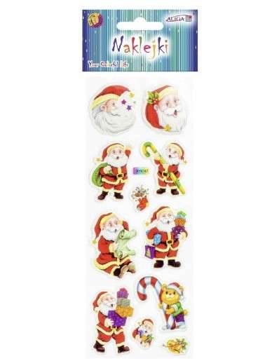New Year Decor-Sticker - Santa Claus 7x17cm