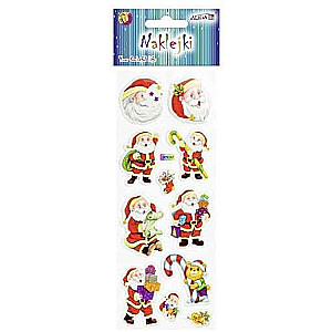 New Year Decor-Sticker - Santa Claus 7x17cm