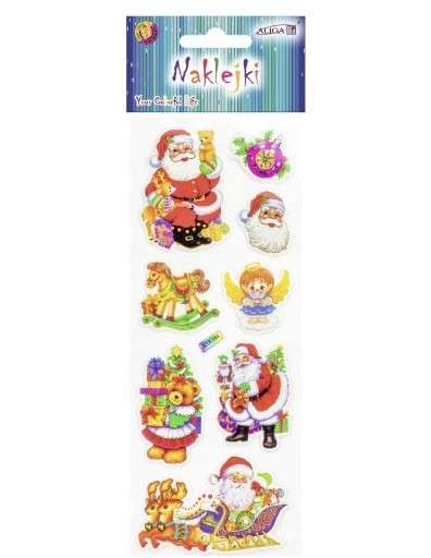 New Year Decor-Sticker - Santa Claus 7x17cm