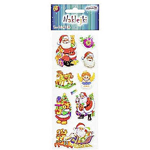 New Year Decor-Sticker - Santa Claus 7x17cm