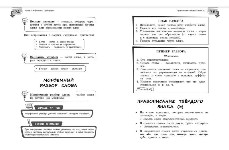 Reference Book on the Russian Language for Grades 5-9