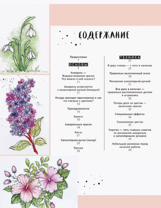 Floral motifs. 20+ master classes on drawing flowers, plants, gardens, and landscapes