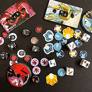 Cubes Throne Board Game. Season Two. Seraphim vs. Vampire Woman