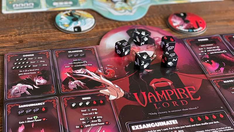 Cubes Throne Board Game. Season Two. Seraphim vs. Vampire Woman