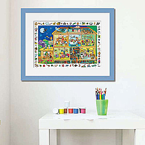 IQ Puzzle with Developing Game 80 pcs. Cute House 5+