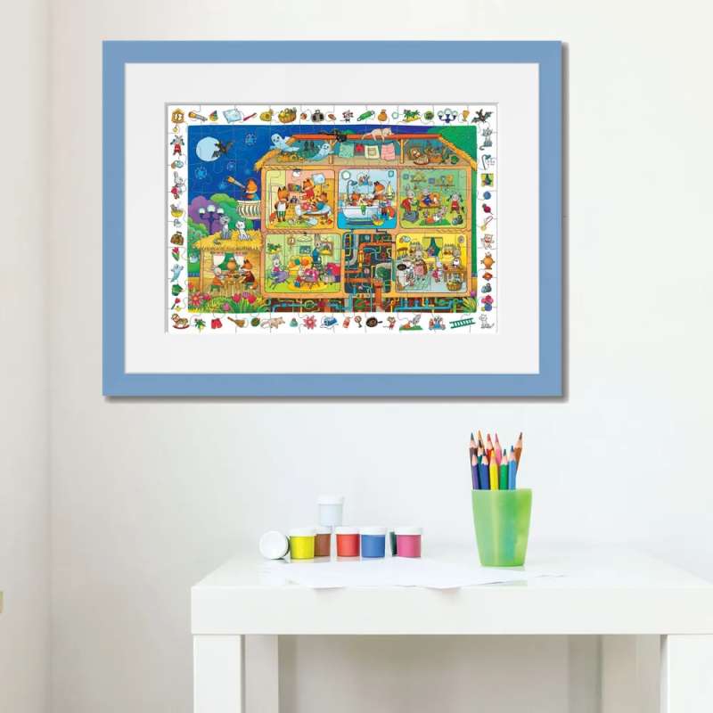 IQ Puzzle with Developing Game 80 pcs. Cute House 5+