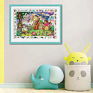 IQ Puzzle with Developing Game 60 pcs. Happy Birthday 4+