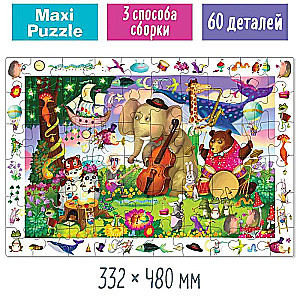 IQ Puzzle with Developing Game 60 pcs. Happy Birthday 4+