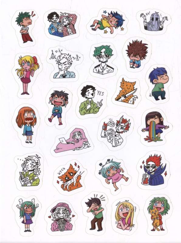 Anime. 100 Stickers