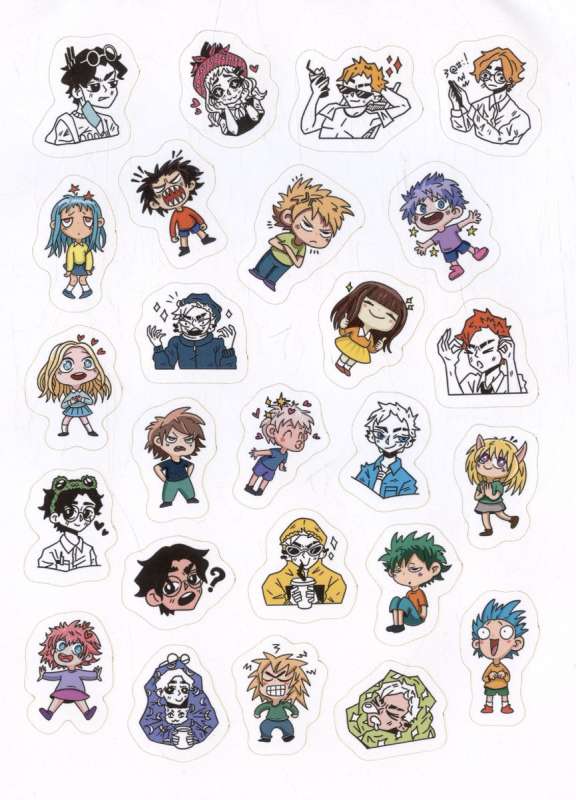 Anime. 100 Stickers