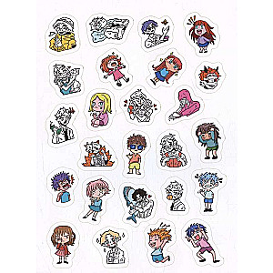 Anime. 100 Stickers