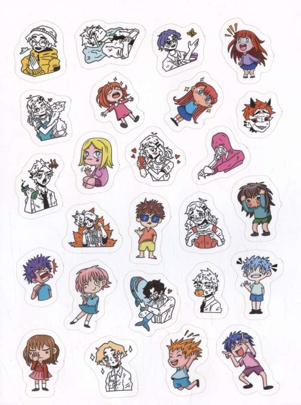Anime. 100 Stickers
