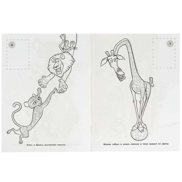 Circus Adventures. Coloring Book with Stickers