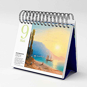 Landscape in World Art. Desk Calendar in Case