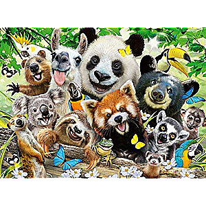 Puzzle 300 Selfie with Exotic Animals