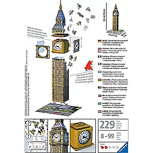 3D Puzzle Big Ben with Clock