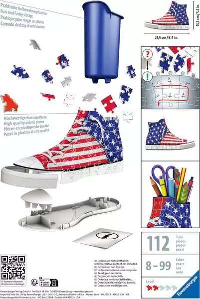 3D Puzzle Pencil Holder in American Style