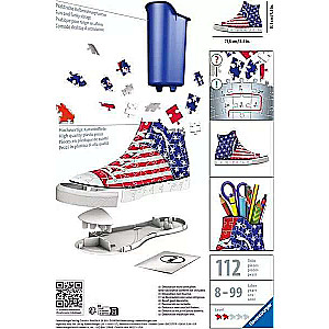3D Puzzle Pencil Holder in American Style