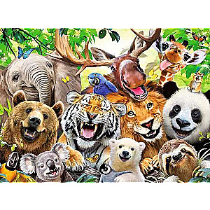 Puzzle 300 Selfies with Exotic Animals