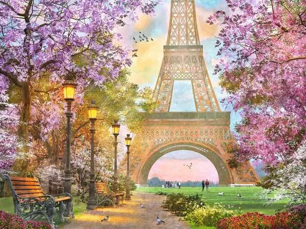 Puzzle 1500 Romantic Paris