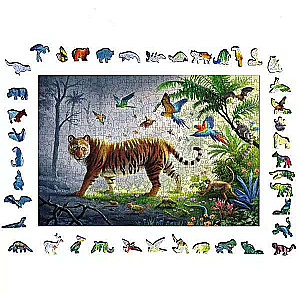 Wooden Puzzle 500 Tiger