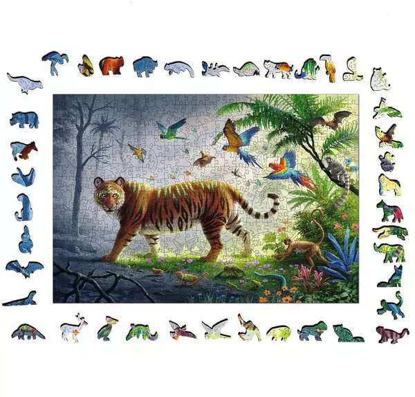 Wooden Puzzle 500 Tiger